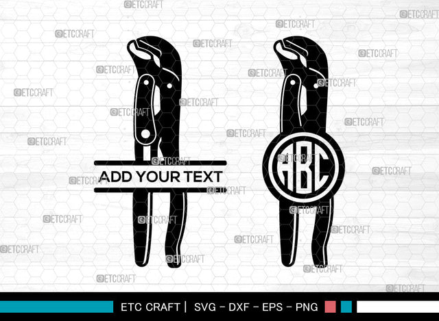 Wrench Monogram SVG, Wrench SVG, Circle Monogram Svg, Adjustable Wrench Svg, Mechanic Tools Svg, Combi Wrench Svg, Wrench SVG ETC Craft 