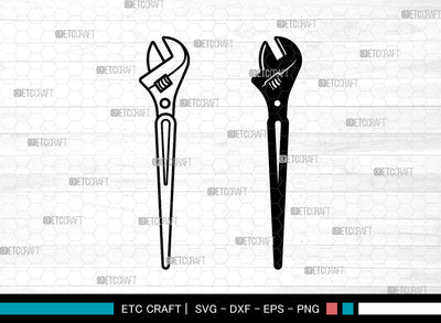 Wrench SVG, Wrench SVG, Wrench Icon Svg, Adjustable Wrench Svg, Mechanic Tools Svg, Combi Wrench Svg, Wrench SVG ETC Craft 