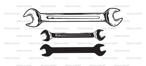 Wrench tool SVG TribaliumArtSF 
