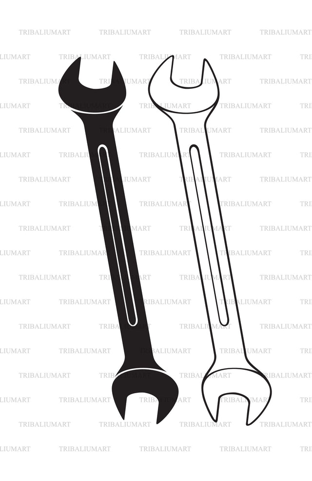Wrench tool SVG TribaliumArtSF 