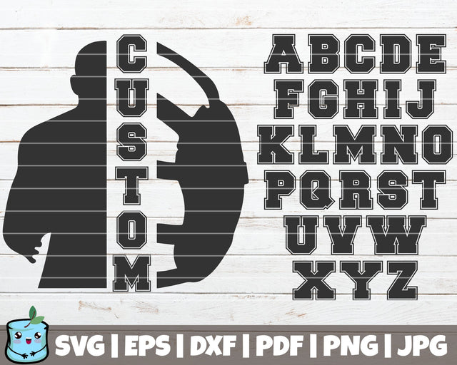 Wrestling Custom Frame - Alphabet Included SVG MintyMarshmallows 