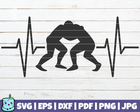 Wrestling Heartbeats SVG MintyMarshmallows 
