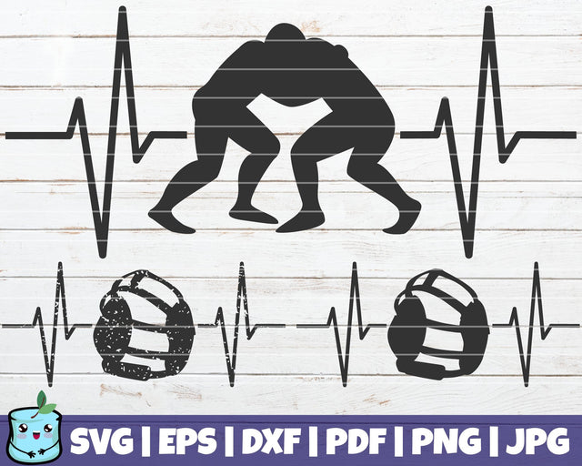 Wrestling Heartbeats SVG MintyMarshmallows 