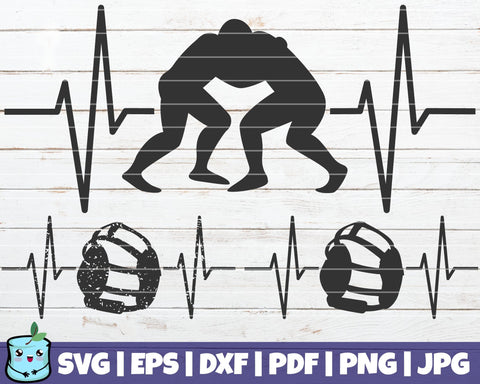 Wrestling Heartbeats SVG MintyMarshmallows 