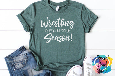 Wrestling Is My Favorite Season SVG Special Heart Studio 