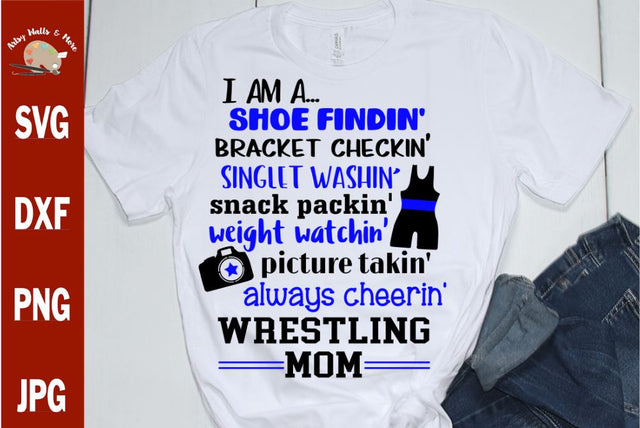 wrestling mom SVG cut file - wrestling quote svg - wrestling mom t-shirt SVG The Artsy Spot 