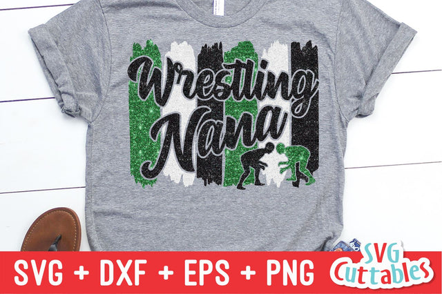 Wrestling Nana svg - Wrestling Cut File - svg - eps - dxf - png - Wrestling Team - Silhouette - Cricut - Digital File SVG Svg Cuttables 