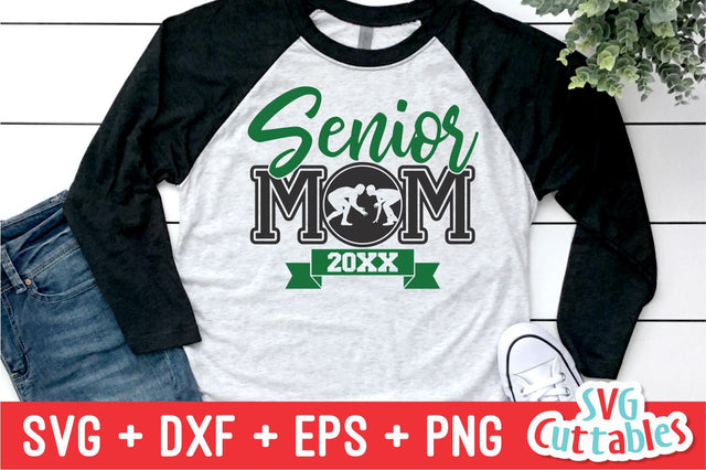 Wrestling Senior Mom svg - Wrestling Cut File - svg - eps - dxf - png - Wrestling Team - Silhouette - Cricut - Digital File SVG Svg Cuttables 