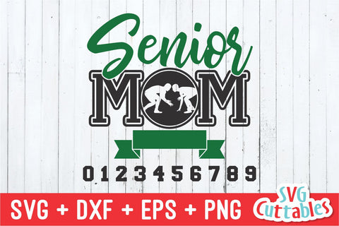 Wrestling Senior Mom svg - Wrestling Cut File - svg - eps - dxf - png - Wrestling Team - Silhouette - Cricut - Digital File SVG Svg Cuttables 