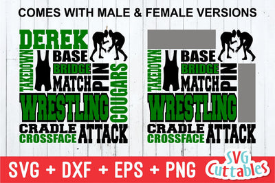 Wrestling Subway Art SVG Svg Cuttables 