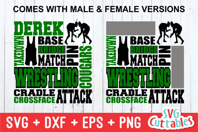 Wrestling Subway Art SVG Svg Cuttables 