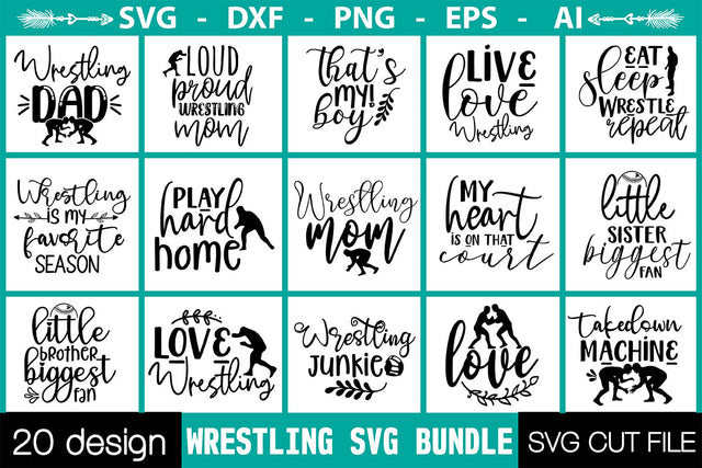 Wrestling svg bundle SVG Nbd161 