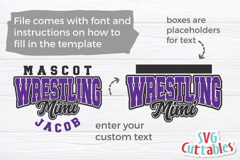 Wrestling svg - Wrestling Template 0025 - svg - eps - dxf - png - Wrestling Cut File - Wrestling Team - Silhouette - Cricut - Digital File SVG Svg Cuttables 
