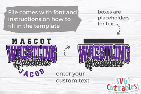 Wrestling svg - Wrestling Template 0026 - svg - eps - dxf - png - Wrestling Cut File - Wrestling Team - Silhouette - Cricut - Digital File SVG Svg Cuttables 