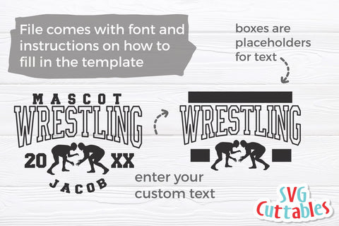 Wrestling SVG | Wrestling Template 007 | Shirt Design SVG Svg Cuttables 
