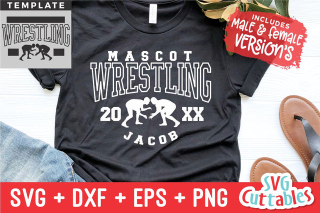Wrestling SVG | Wrestling Template 007 | Shirt Design SVG Svg Cuttables 