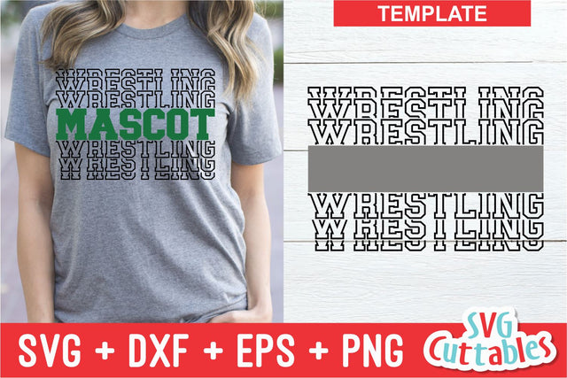 Wrestling Template 003 Svg Cuttables 