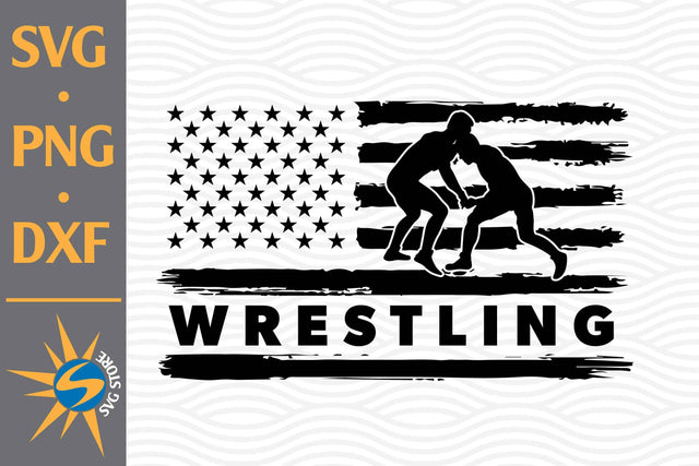 Wrestling US Flag SVG, PNG, DXF Digital Files Include SVG SVGStoreShop 