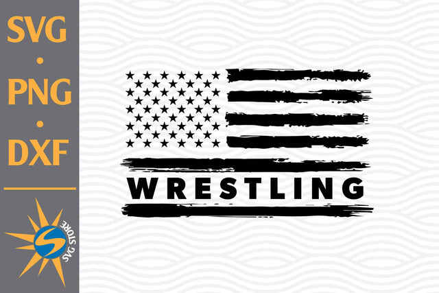 Wrestling US Flag SVG, PNG, DXF Digital Files Include SVG SVGStoreShop 