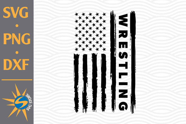 Wrestling US Flag SVG, PNG, DXF Digital Files Include SVG SVGStoreShop 