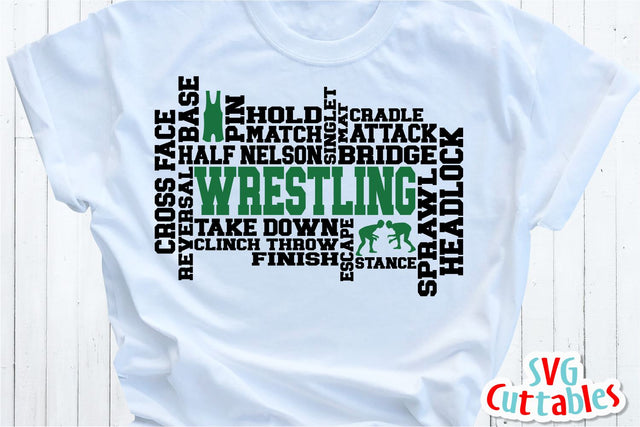 Wrestling Word Art SVG Svg Cuttables 