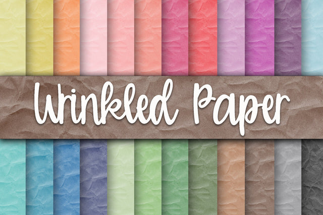 Wrinkled Paper Digital Paper Textures Sublimation Old Market 