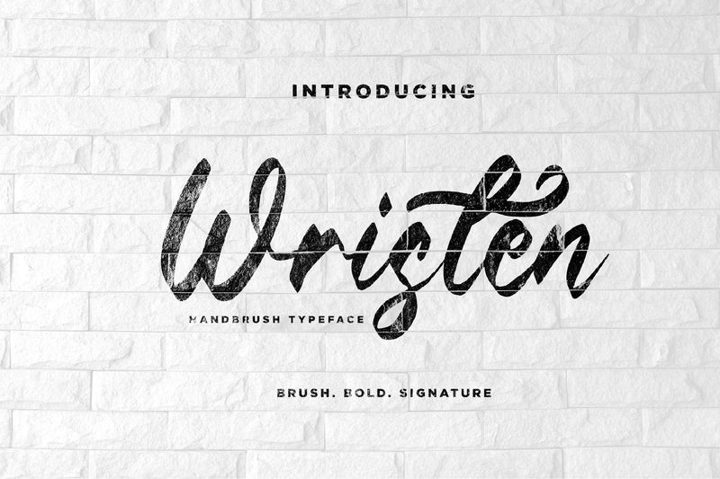 Wristen - Brush Font - So Fontsy