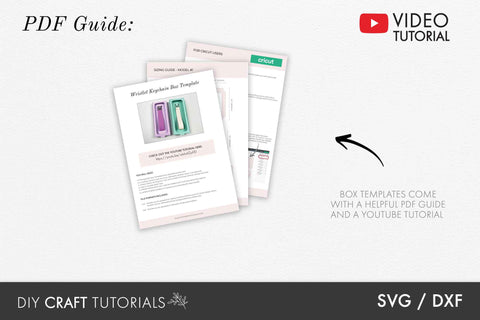 Wristlet Box SVG - Keychain Box SVG SVG DIY Craft Tutorials 