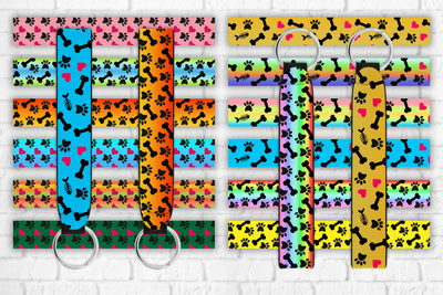 Wristlet keychain pet paws sublimation Sublimation Svetana Studio 