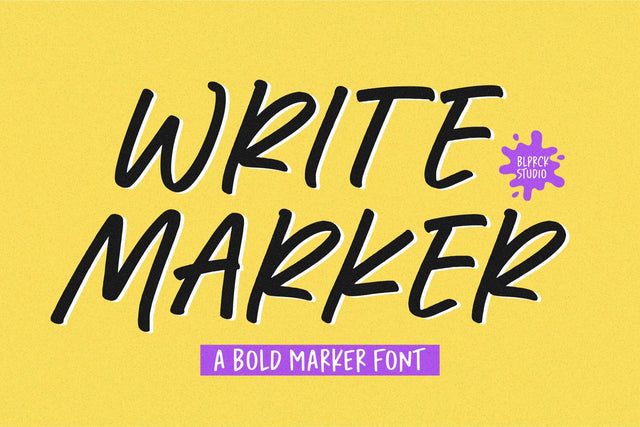 Write Marker Font Font Balpirick 