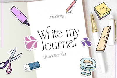 Write My Journal Font Font Jupiter Studio Fonts 