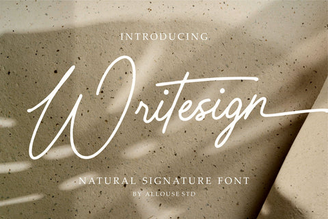 Writesign Font Allouse.Studio 