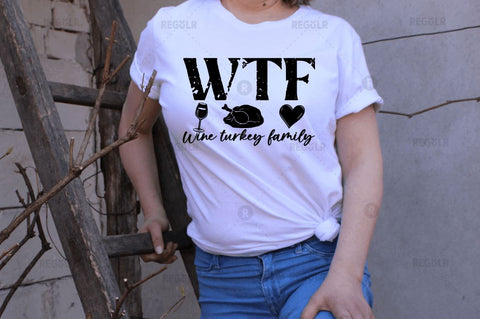 WTF Wine turkey family SVG SVG Regulrcrative 