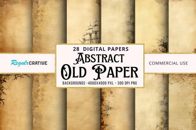 WTR0900-Old Paper Background bundle Sublimation Regulrcrative 