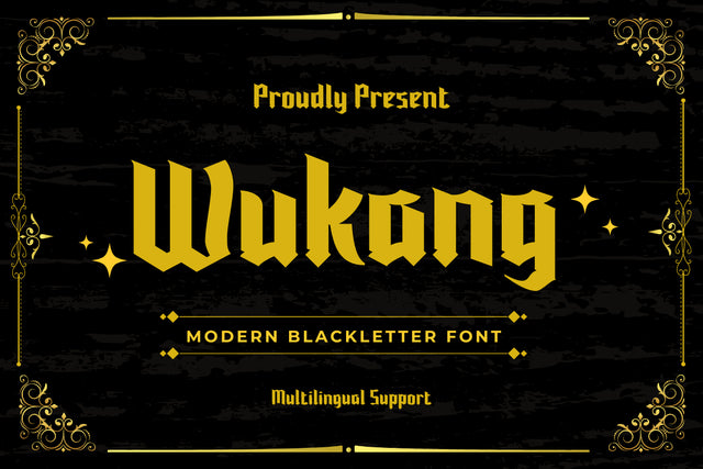 Wukang Font twinletter 