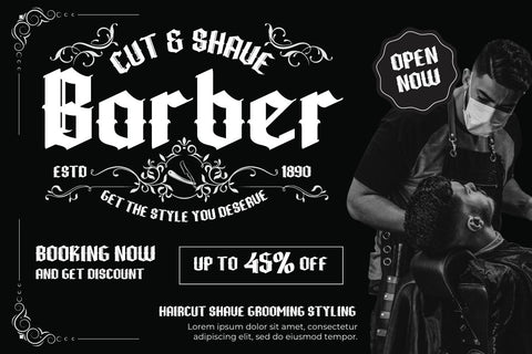 WUSHIN Blackletter font Font twinletter 