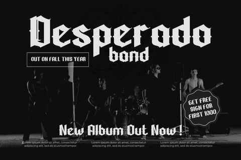 WUSHIN Blackletter font Font twinletter 