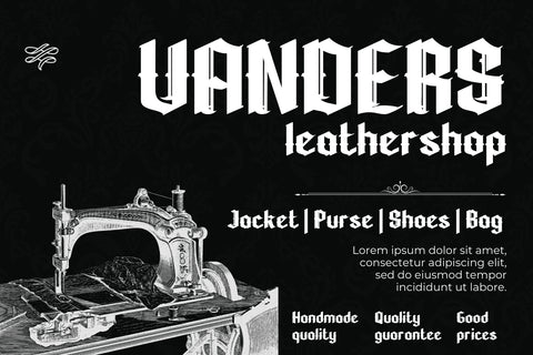 WUSHIN Blackletter font Font twinletter 