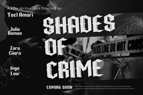 WUSHIN Blackletter font Font twinletter 