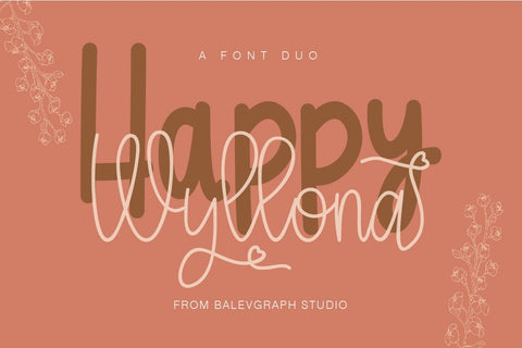 Wyllona - Font Duo Font Balevgraph Studio 