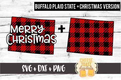 Wyoming - Buffalo Plaid State - SVG PNG DXF Cut Files SVG Cheese Toast Digitals 