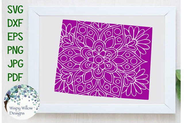 Wyoming Mandala SVG Wispy Willow Designs 