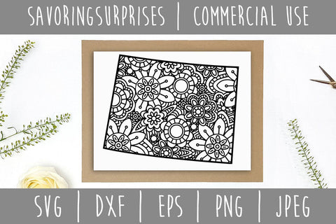 Wyoming Mandala Zentangle SVG SavoringSurprises 