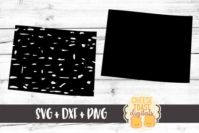 Wyoming - Solid & Grunge SVG Cheese Toast Digitals 