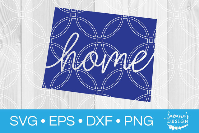 Wyoming State with Home SVG SavanasDesign 