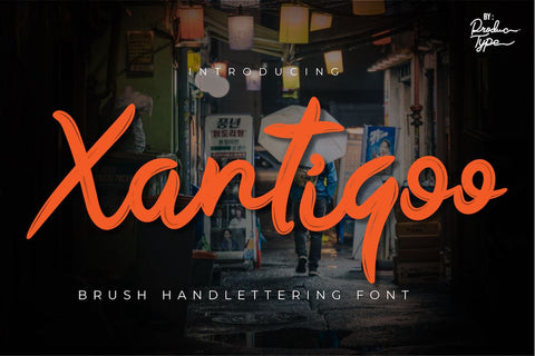 Xantiqoo Font twinletter 