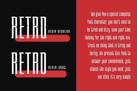 XEGIR | Retro Condensed Font Font twinletter 