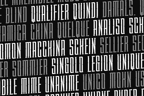 XEGIR | Retro Condensed Font Font twinletter 