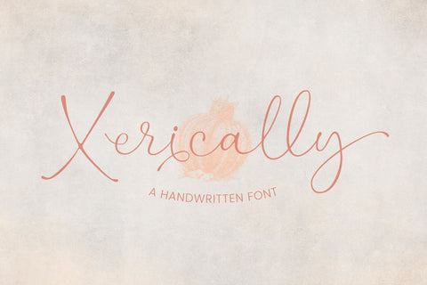 Xerically - a Handwritten Font Font nhfonts 