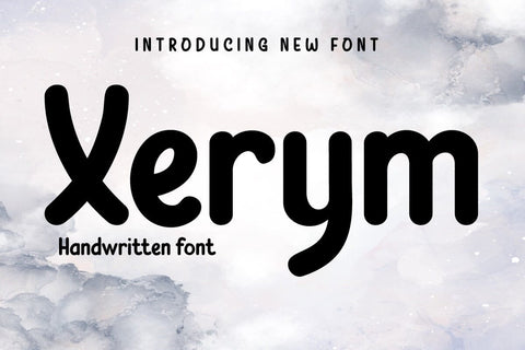 Xerym Font Font twinletter 